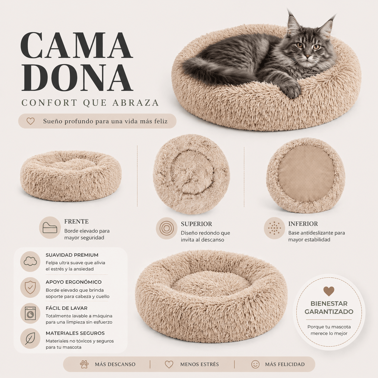 Cama Dona Antiestrés - Nido Zen - Zen Tails